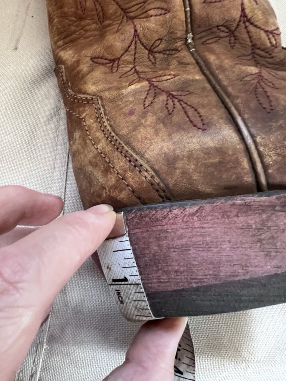 Ariat Rosalind Womens Western Boots Size 9 B Brown Leather Rose Floral Snip Toe - Picture 11 of 11
